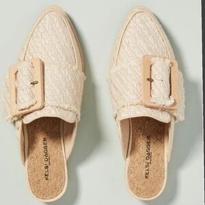 Kelsi Dagger Women's Cream Textured Mules